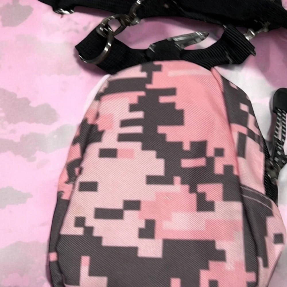 U.S. Army Pink Camouflage Mini Backpack Crossbody Bag